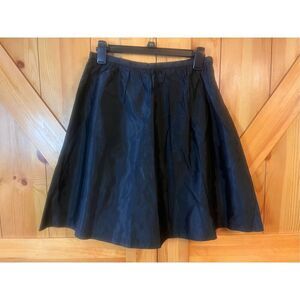 Barneys New York CO-OP Women Black Pleated Skirt Size 0 Nwt (3584) Read